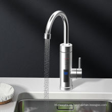 Grifos de agua eléctricos fríos de acero inoxidable con exhibición digital para cocina para calentadores de agua instantáneos eléctricos de invierno